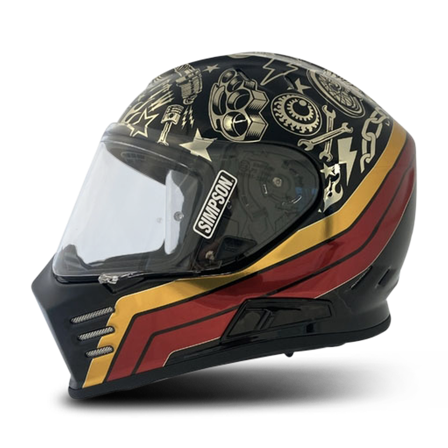 Umpikypärä Simpson Venom Tatoo Musta Kromi S