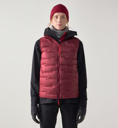 Haglöfs ROC Flash Down Vest Women Carmine Red - Damen - M