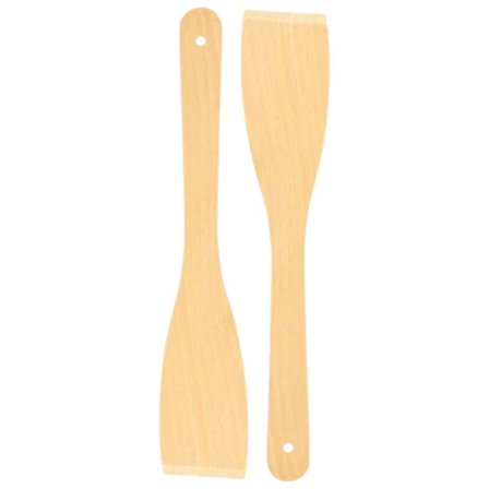 Spatel - maryse - crepe rake Teemando 2 spatel av 30 cm, en naturlig produkt av bokträ