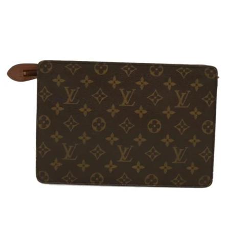 Louis Vuitton Vintage Pre-owned Clutch brun, Dam Vintage Väskor, Dam, Storlek: ONE SIZE