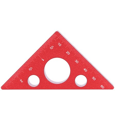 Alumiiniseoksesta valmistettu kolmioviivain, paksu korkeusviivain, DIY-puutyöstön mittaustyökalu