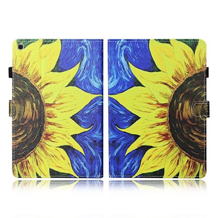 Samsung Galaxy Tab A7 10.4 (2020) cool mönster läder flip fodral - Sunflower