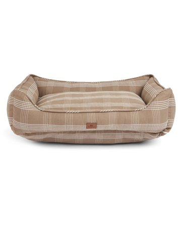 Lexington Checked organic cotton dog bed