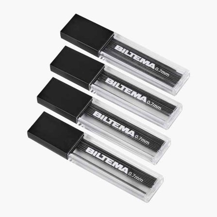 Biltema - Bly til trykkblyant 0 7 mm 4-pk.