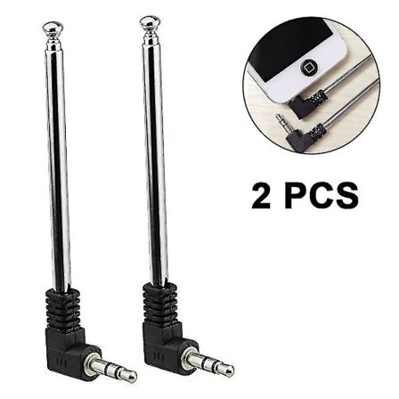 Teleskopisk FM-antenn, kompatibel med mobiltelefon FM-radio