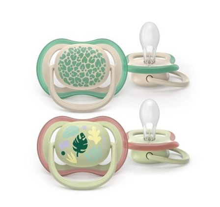 Philips Avent Ultra Air Beige 2-Pak 6-18 mdr, Børn & Forældre, Sutter, Silikonesutter