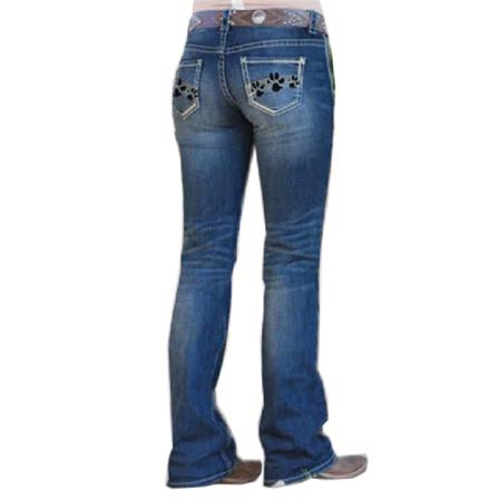 Kvinnor Casual Slim Fit Denim Stretch Jeans Långbyxa Med Hög Midja