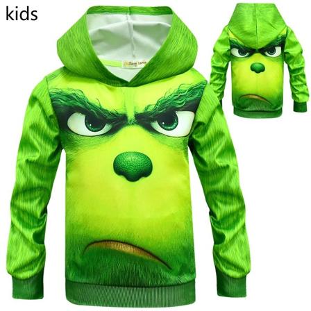 Christmas Kids Green Angry The Hoodies 130