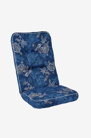 Fritab - Siddeunderlag Högvik Woodline - Blå - Hynder til positionsstole - Fra Homeroom