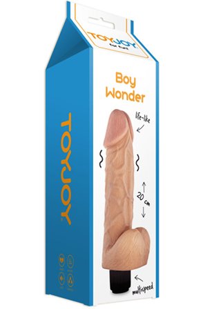 Kjøp ToyJoy Boy Wonder Vibrating 20 cm - Vibrerende dildo | God pris