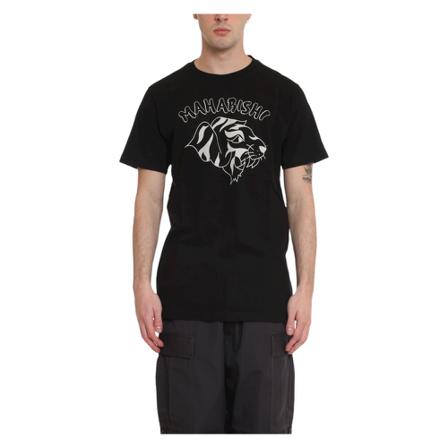 Maharishi, Tiger Throwup Teach Tee Czarny, Mężczyzna, Rozmiar: M