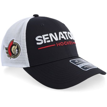 Fanatics - NHL Svart trucker Keps - Ottawa Senators Auth Pro A Mesh Black/White Trucker @ Hatstore