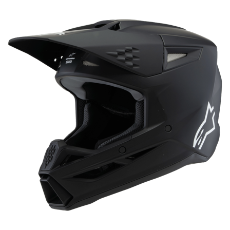Cască Motocross Alpinestars SM3 Solid ECE06 Tineret negru M