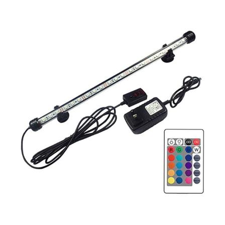 39 cm LED-akvarieljus med fjärrkontroll, färgat ljus, kan ändra färg, lämplig för pool, akvarium, etc.