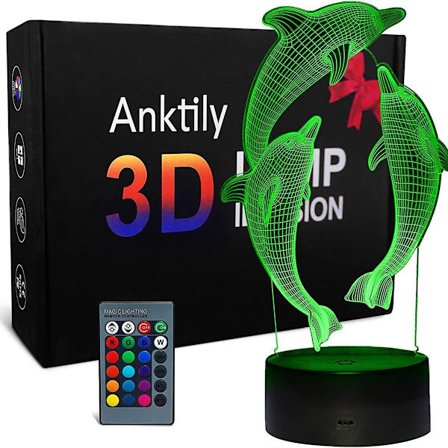 3D-delfiiniyövalo, LED-optinen illuusioyövalaisinlamppu KLB