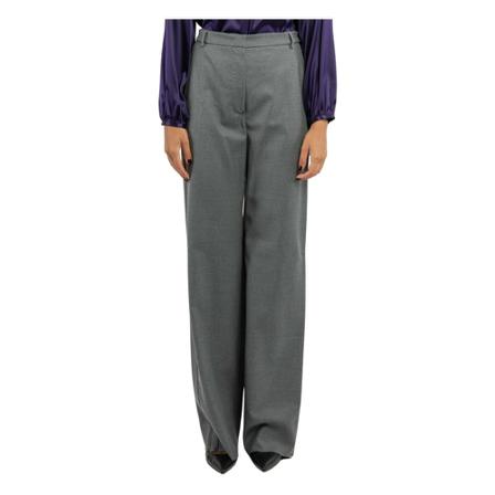 Max Mara, Wide Trousers Szary, Kobieta, Rozmiar: S