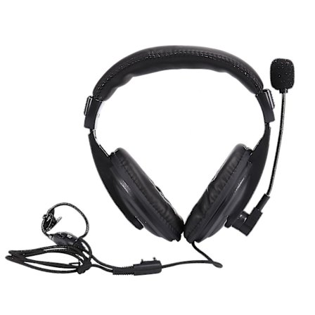 För Kenwood XQF Baofeng Tyt Walkie-talkie Hörlurar Bilateralt Headset