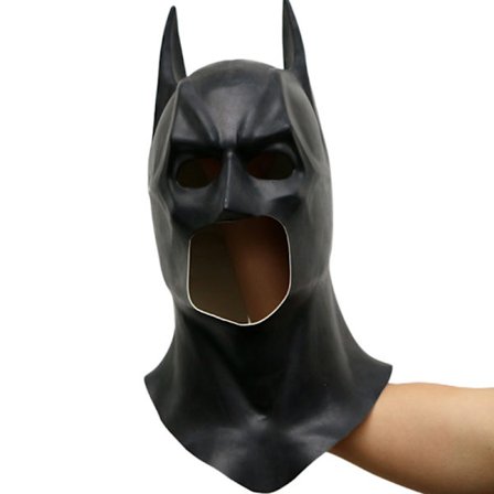 Batmanin musta pelottava päähine maski Halloween Cosplay -sisustusasu