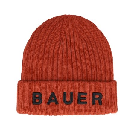 Bauer - Oranje cuff Beanie - Ribbed Toque Fire Red Cuff @ Hatstore