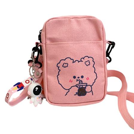 Liten axelväska söt resemobilväska Kawaii Cross