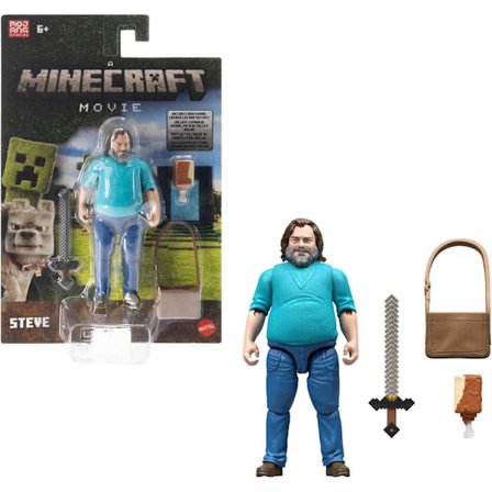 Figur och tillbehörsset, 10 cm Steve actionfigur samlarobjekt