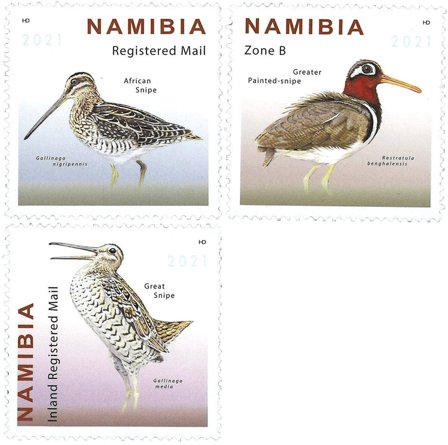 Namibia - Snepper - Postfrisk sæt 3v