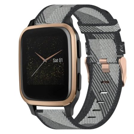 För Garmin Venu SQ 20mm Nylon Woven Watch Band