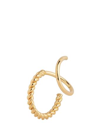 Sofia Twirl Accessories Jewellery Earrings Single Earring Guld Maria Black