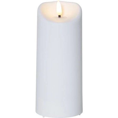 LED-blokklys med timer, hvit INNE/UTE Hvit Hvit 18 cm