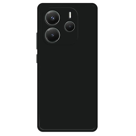 Xiaomi Redmi Note 14 5G Flexibelt fodral Telefonskal med rakt kantskydd - Svart