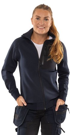 Fristads Dam Sweatshirt-jacka 7832 GKI, Mörk marinblå