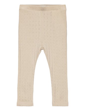 Nbfrachel Slim Legging Hea Lil Noos Leggings Creme Lil'Atelier*Betinget Tilbud