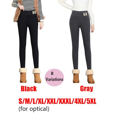 1 st Supertjocka kashmir Leggings Vintertäta byxor med hög midja Varma byxor