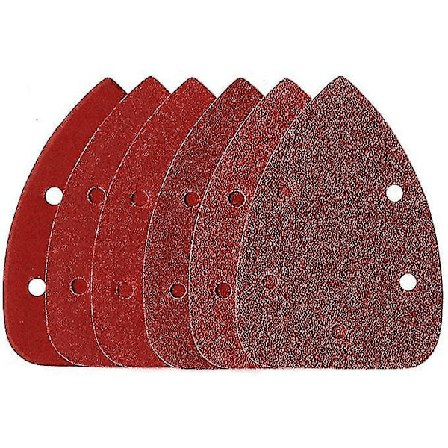 60 kpl Hiomapapereita Velcro-kiinnityksellä, Hiiri 92x140mm, Sekalaiset Hiomakoko Trianglit