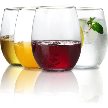 Handtag mindre glas genomskinligt glas set 4 sommardrinkglasset. Det perfekta set för fest.
