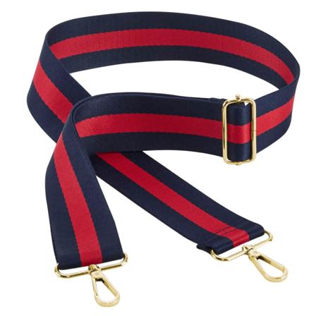 Bagbase Boutique Randig Justerbar Väskrem One Size Marinblå/röd