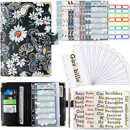 A6 Budget Binder Planner Pengebudgetbog Festivaler Jubilæer Organizer Stickers