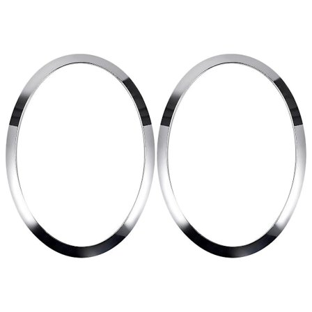 För MINI F55 F56 F57 03-18 Krom Vänster Höger Framstrålkastare Ram Strålkastare Ögonbryn Ring Cover Trim Ersättning