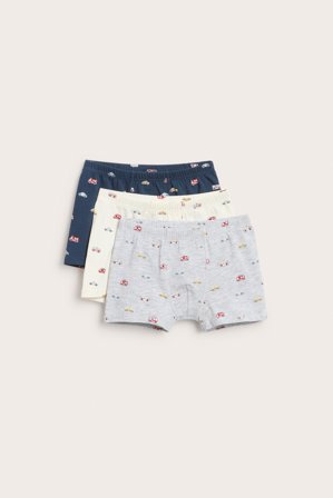 Kappahl | Bokserki w samochody, 3-pak | Szary melanż