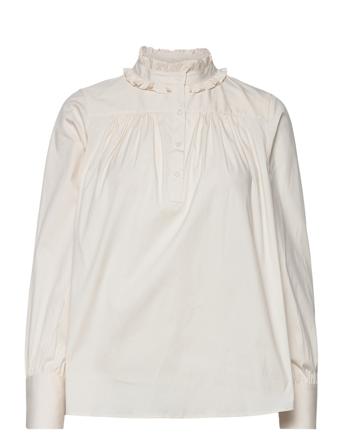 Hattie Ls Blouse Bluse Langermet Creme MOS MOSH