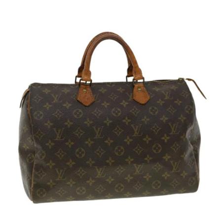 Louis Vuitton Vintage, Pre-owned Speedy 35 Monogram Handbag Bruin, Dames, Maat:ONE Size