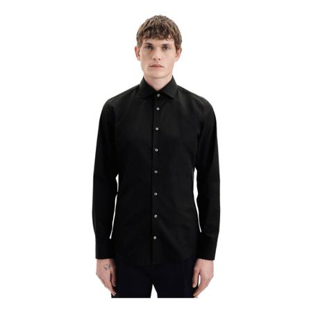 Seidensticker Business Shirt Slim , Zwart , Heren , Maat: 2XL