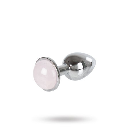Vuxen: Metal Plug Gemstone Pink - Small