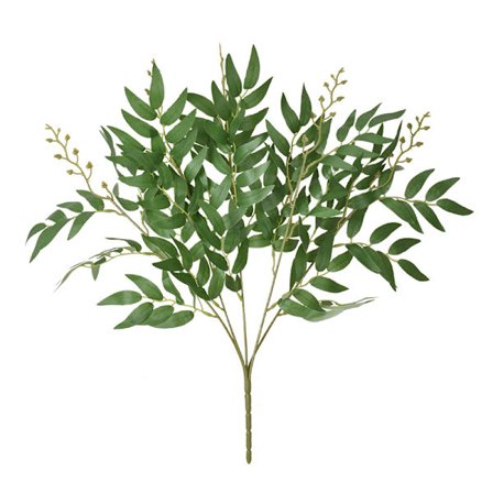 Kunstig Pilegren Buket Falske Blade Grønne Pileblade Hjem Vi