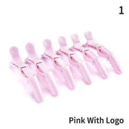 6 stk./lot Plast Hårklemmer Frisørklemmer Klo Seksjon Alligatorklemmer Barber Hårstyling Hårtilbehør Hårnål