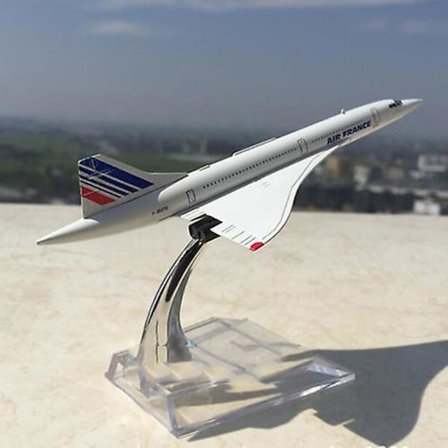 15cm 1:400 Concorde Air France 1976-2003 Flymodel i metal Samleobjekt Legetøjsfly Modelsamling Børn