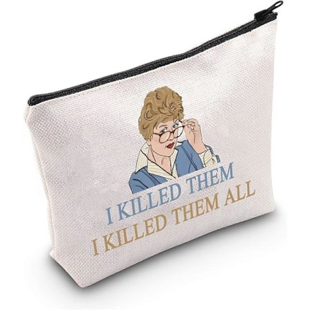 Jessica Fletcher Fans Kosmetisk Sminkeveske TV Mordmysterium Serie Gave Jeg Drepte Dem Jeg Drepte Dem Alle Sminke Glidelåsveske For Venn Familie, Jeg