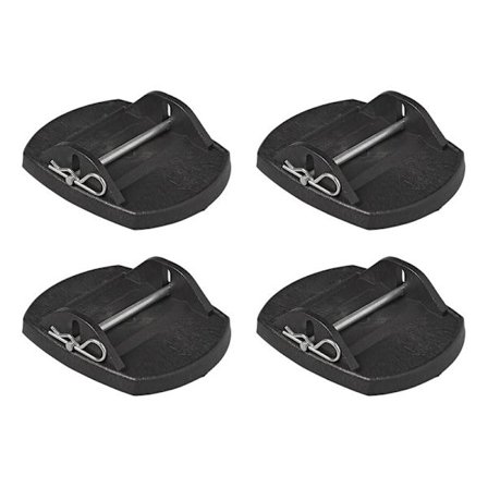 Tukevat kulmajalat metallitapilla - 4 kappaleen sarja