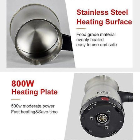 Sokany Elektrisk Kaffebryggare Mjölk Grekisk Turkisk Espresso Perkolator 800ml (FMY)