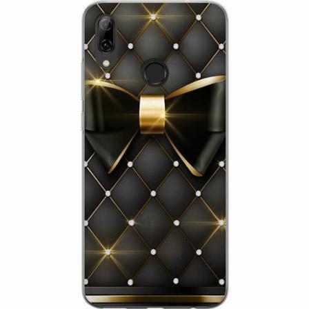 Huawei P Smart 2019 Genomskinligt Skal Gyllene Rosett